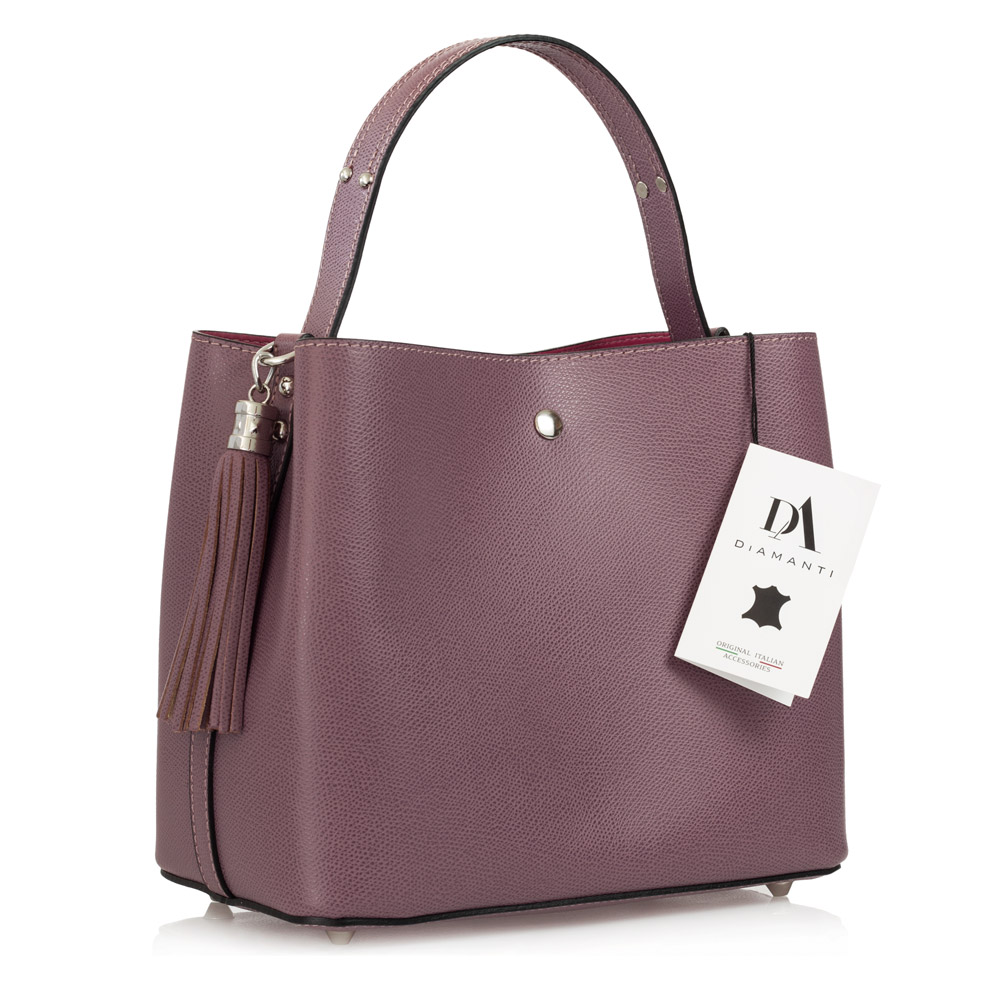 Geanta dama din piele naturala DiAmanti Lara Lilla Scuro Geanta dama din piele naturala DiAmanti Lara Lilla Scuro